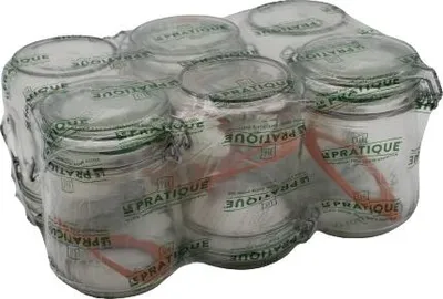 Imagen del producto de 1. Frascos de almacenamiento con tapa, capacidad de 750 ml, diámetro de 85 mm, paquete de 6. Ideales para uso práctico