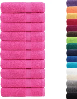Obrázok produktu pre vidaXL Prémiové osušky SOLUND, 10 ks, ružové, 100 x 150 cm, 600 g/m²