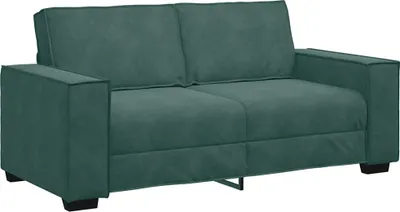 Image de Canapé 2 places vert foncé 180 x 78 x 84 cm velours