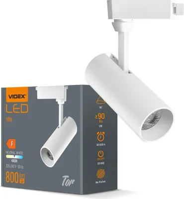 Immagine prodotto di Illuminazione a binario LED VIDEX TOR 10W BIANCO