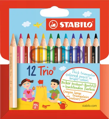 Produktbild von Happy Kidz Farbstifte Trio 12er Etui 21404156060