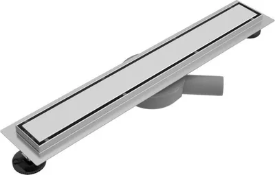 Immagine prodotto di Sgocciolatoio per doccia LunaDrain - Argento - 80 cm, orientabile a 360°, acciaio inossidabile