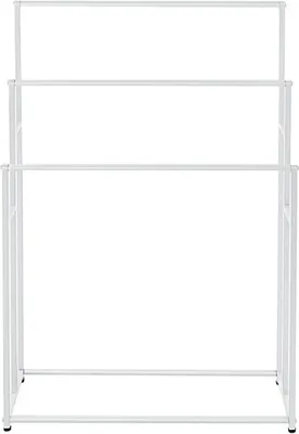 Produktbild von Handtuchständer - Freistehend 3-stufig - Edelstahl - 75 x 25 x 110 cm - Einfache Montage - Weiß
