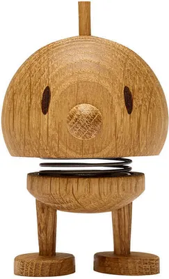Produktbild von Hoptimist Wackelfigur, Motiv Bumble aus Holz, Small, 4,5x5,8x7,6cm