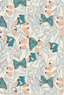 Produktbild von MuchoWow® Mauspad Mousepad Mädchen - Schmetterling - Blumen - Muster - Mädchen - Kinder - Kind 18x27 cm - Mousepads - Maus Mat - Pad - Mausunterlage