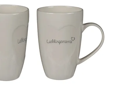 Produktbild von Lieblingsmama Kaffeebecher mit Herzvertiefung