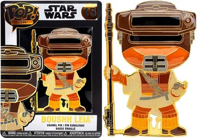 Imagen del producto de FUNKO POP PIN! Star Wars, personaje Boushh Leia, número 15