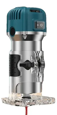 Image de Fraiseuse à bois, puissance moteur 800 W, 30 000 tr/min, pince de serrage 6,35 mm, boîtier en alliage d'aluminium, e CE