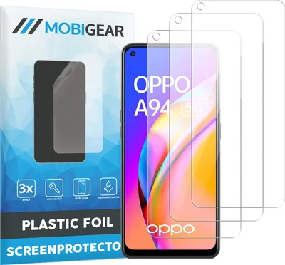 Produktbild von Mobigear  OPPO A94 5G Displayschutz Schutzfolie - Hüllenfreundlich (3er Pack)