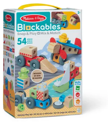 Immagine prodotto di Melissa & Doug MDT BBN Blockables Vehicles GML, 2 anni/anni, 54 pezzi, Legno