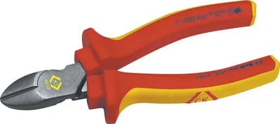 Produktbild von C.K Tools 431017, Diagonale Zange, Stahl, Orange, Rot, 160 mm