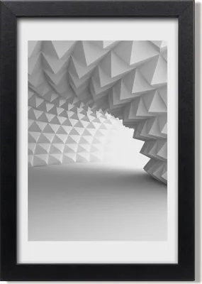 Produktbild von Bild 20x30 MDF-Rahmen, Wandkunst Abstraktionstunnel