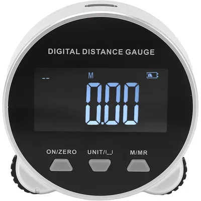 Produktbild von Digitales Messrad – USB wiederaufladbar, Präzisionsmessung bis 199 m – mit LCD-Display, tragbarer Smart Distance Measurer für gerade, kurvige & unregelmäßige Flächen