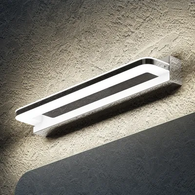 Produktbild von doporro LED Badezimmerleuchte Chrom 40cm - 9W Spiegellampe 4000K (Neutralweiß) - Stylische Wandleuchte für Badbeleuchtung SparkLuxe