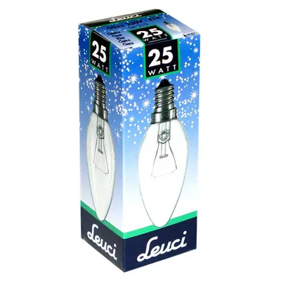 Produktbild von Leuci Glühbirne Kerze 25W E14 klar Glühlampe 25 Watt Glühbirnen Glühlampen Kerzen