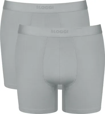 Produktbild von sloggi Herren Retro Pants 2-Pack EVER Ease Short - SILVER GREY - Größe XL