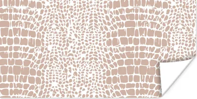 Produktbild von MuchoWow® Poster Tiermuster - Schlange - Rosa 160x80 cm - Foto Poster