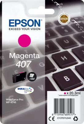 Image de EPSON C13T07U340 EPSON 407 / T07U3  magenta Druckerpatrone