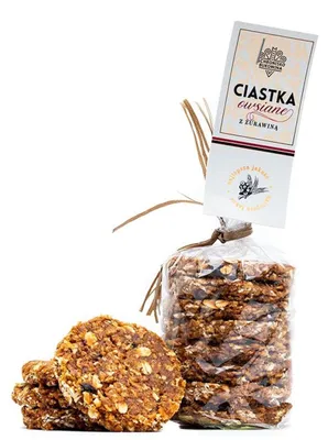Image de Biscuits aux flocons d'avoine et canneberges, 180g - Schronisko Bukowina