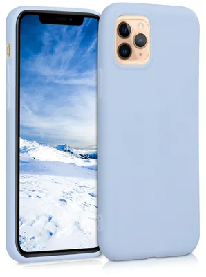 Produktbild von kwmobile Handyhülle für Apple iPhone 11 Pro Hülle - TPU Case - Kabelloses Laden - Schutzhülle Cover in Hellblau matt