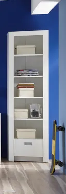 Produktbild von Bücherregal Spielzeugregal Kinderzimmer Aufbewahrung Regal "Alba I" Weiß