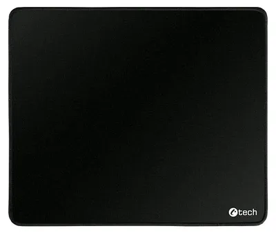 Image de Tapis de souris C-TECH MP-01, noir, 320x270x4mm, bords cousus