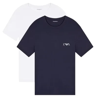 Produktbild von Emporio Armani Bold Monogram Crew Neck Shirt Herren (2-pack)