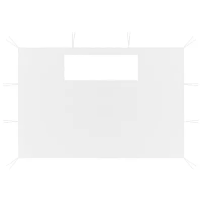 Image de vidaXL Parois latérales du pavillon avec fenêtres 2 pcs. Blanc