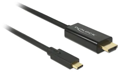 Obrázek produktu pro DeLOCK 85260, 3 m, USB typu C, HDMI, Samec, Samec, Zlato