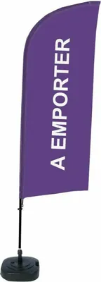 Produktbild von Showdown Displays Beachflag Alu Wind Komplett-Set Take Away Lila Französisch