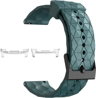 Produktbild von Für Samsung Galaxy Watch 8 / 8 Classic / Ultra 2 Silikon Fußball Design Ersatz Arm Band Türkis