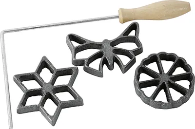 Obrázek produktu pro Westmark 32242260, 3 vafle/vaflí, Postavička, Šedá, Kov, 150 mm, 87 mm