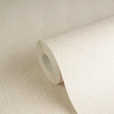 Obrázek produktu pro Texturovaná tapeta rybí kost krémově béžová - netkaná tapeta s jemnou strukturou - elegantní a moderní (KG-175795)