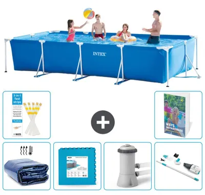 Immagine prodotto di Piscina fuori terra rettangolare - 450x220x84 cm - composta da 5 elementi - modello S145