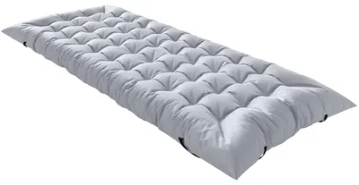 Produktbild von Camping Isomatte faltbare 8cm Dick Campingmatratze mit rutschfester Hülle Gurten für Camping 200 x 80 cm Hellgrau