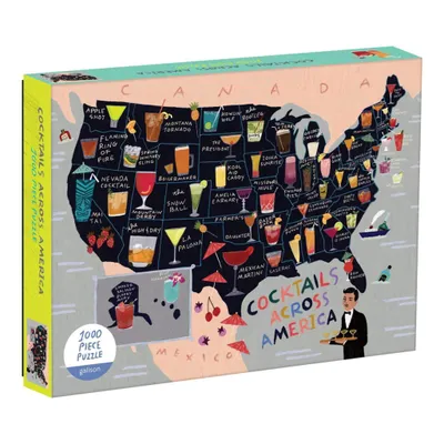 Produktbild von Galison Puzzle Koktejlová mapa USA 1000 dílků