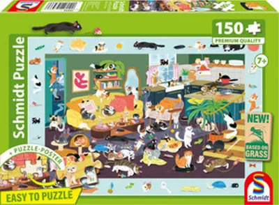 Immagine prodotto di Puzzle 150 PQ Wszędzie Koty