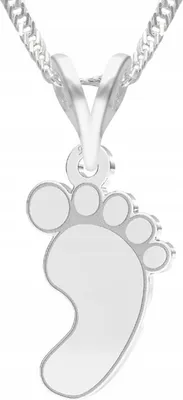 Immagine prodotto di Collana d'argento impronta di bambino argento Sterling 925