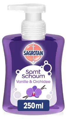 Obrázek produktu pro Mýdlo s Antibakteriálními Vlastnostmi a Jemnou Vůní Vanilky a Orchideje - 250 ml