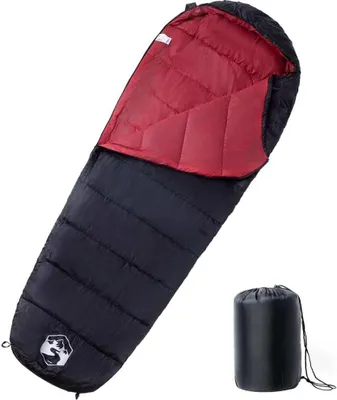 Image de Sac de couchage momie pour adultes camping 3 saisons