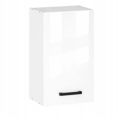 Produktbild von ULWEHOME | Hängeschrank 30 cm Weiß Hochglanz, Küchenoberschrank mit 1 Tür, Wandschrank Küche, Küchenschrank wandhängend