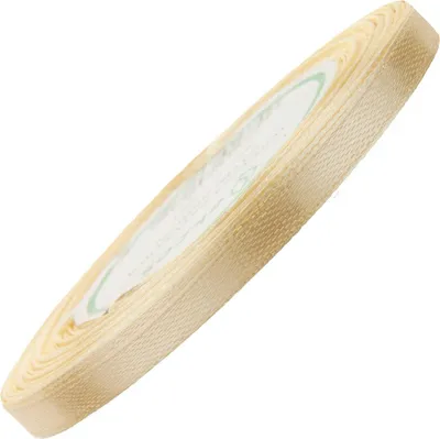 Zdjęcie produktu dla Wstążka satynowa kremowa 6mm - 32mb