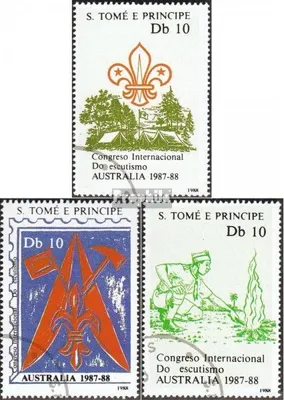 Produktbild von Briefmarken Sao Tome e Principe 1988 Mi 1068-1070 (kompl.Ausg.) gestempelt Weltpfadfindertreffen