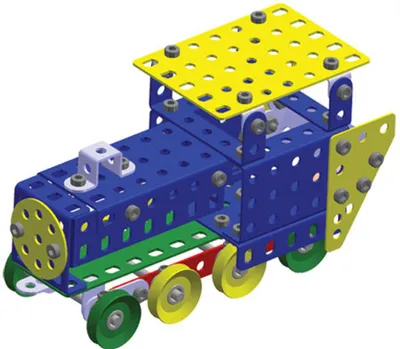 Obrázok produktu pre Merkur 031 železničné modely, 220 dielov, 10 modelov
