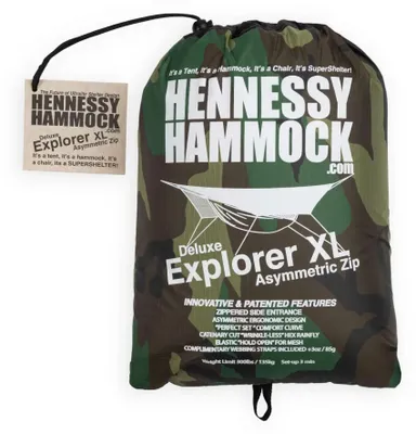 Produktbild von Hennessy Hammocks Explorer Deluxe ZIP Woodland XL Hängematte