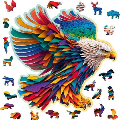 Image de Puzzles en bois City Holz Bright Eagle