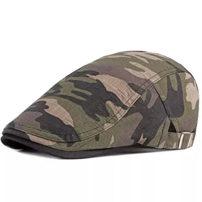 Produktbild von Camouflage Baskenmütze in Grün für Herren KP23095