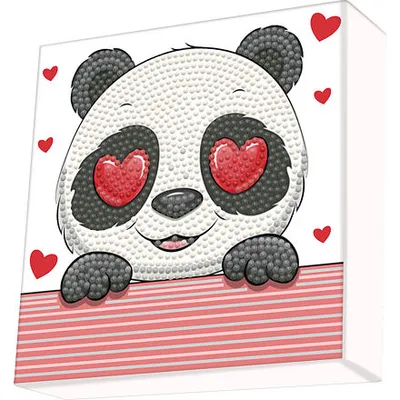 Image de Tieflanddotzies peinture diamant 15 x 15 cm panda