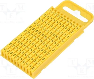Obrázek produktu pro 100 kusů štítků pro označování kabelů a vodičů, průměr 4,3 ÷ 5,3 mm, 561-03604, označovací štítky
