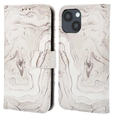 Obrázok produktu pre imoshion Dizajnová knižnica pre Apple iPhone 14 - Piesčitý mramor